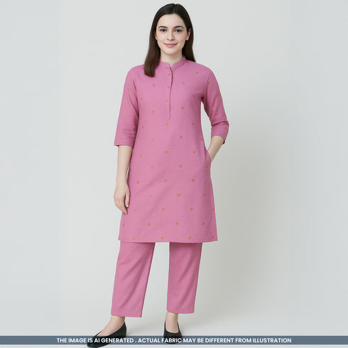 Lurex Handloom Cotton Fabric- F3866